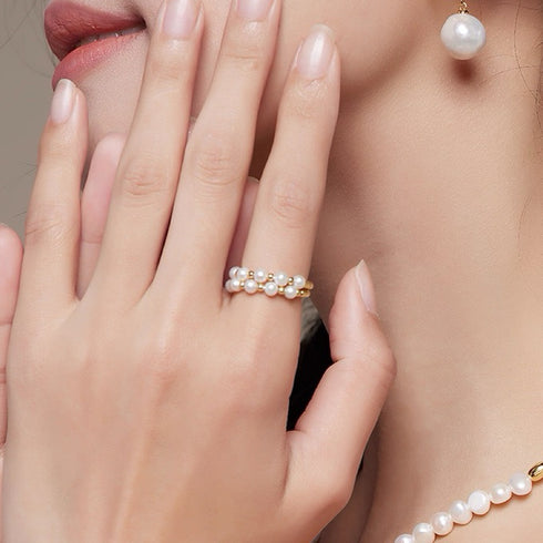 Golden Bloom Wrap Ring